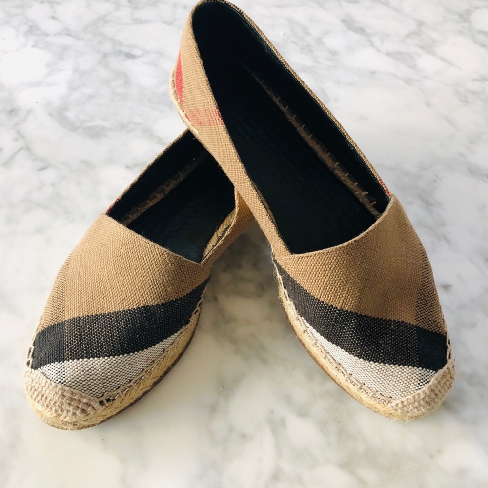 Burberry espadrilles still brand new .